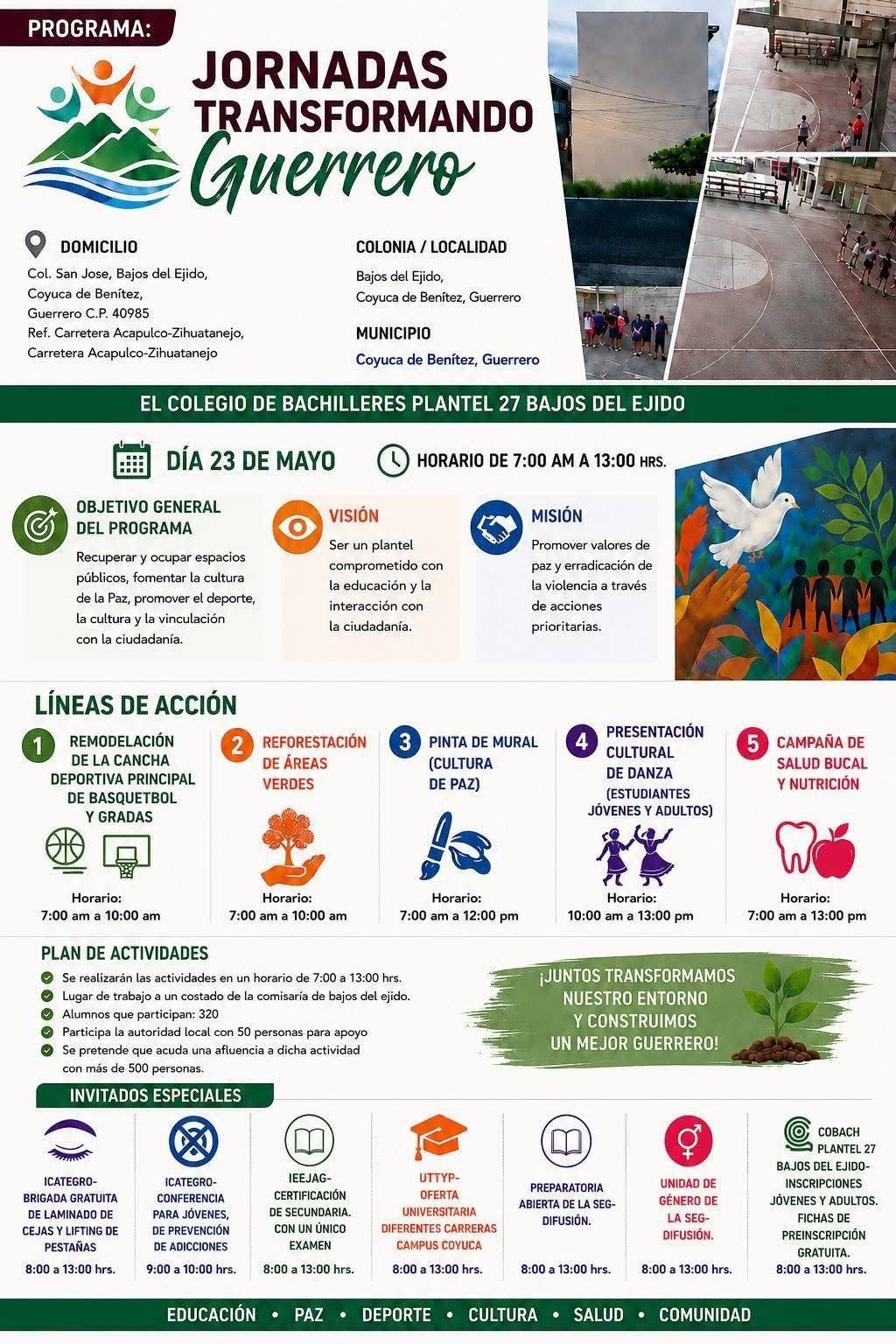 Jornada «Transformando Guerrero»: beca del 50%
